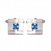 Anurio Blue Crystal Cufflinks by Dalaco