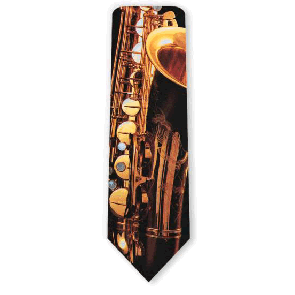Saxophone Ii Necktie by Ralph Marlin & Company Inc