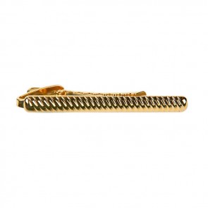 Ribbed Swirl Effect Tie Bar by Dalaco