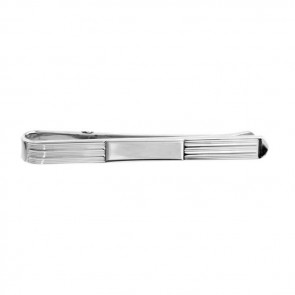 Sterling Silver Lined Bracelet Tie Bar by Dalaco