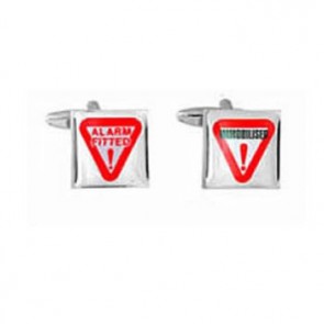 Warning Sign Cufflinks by Dalaco