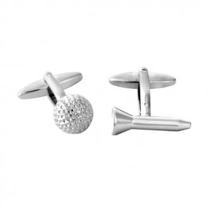 Golf Ball And Tee Cufflinks by Dalaco