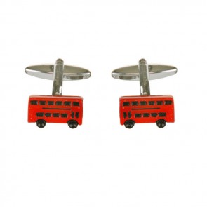 Red Double Decker Bus Cufflinks by Dalaco