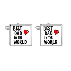 Best Dad In The World Cufflinks by Dalaco