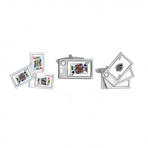 Swivelling Playing Card Cufflinks by Dalaco