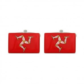 Isle Of Man Red Flag Cufflinks by Dalaco