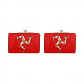 Isle Of Man Red Flag Cufflinks by Dalaco