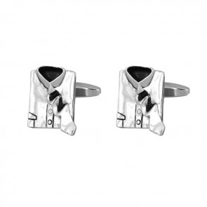 Smart Silver Shirt Cufflinks by Dalaco