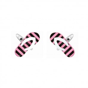 Pink Flip Flop Sandal Cufflinks by Dalaco