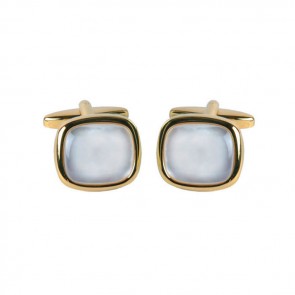 Rounded Edge Square Cufflinks by Dalaco