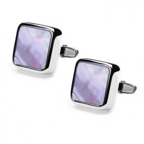 Mother Of Pearl Dandy Cufflinks by Denison Boston Ltd