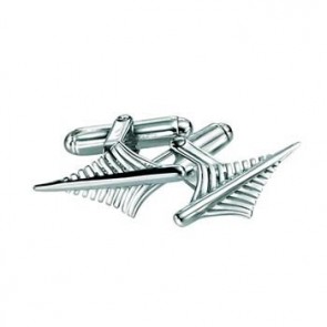 Sterling Silver Pointed Cufflinks by Gecko