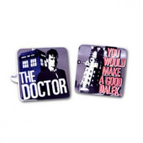 Dr Who Doctor And Dalek Cufflinks by Mag Mouch Sophos