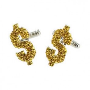 Bling Dollar Cufflinks by Mag Mouch Sophos