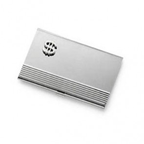 Dollar Sign Business Card Holder by Onyx-Art London