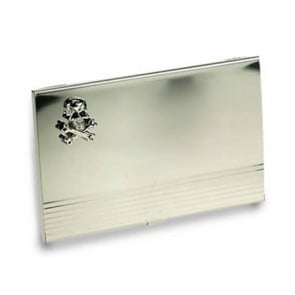 Skull And Crossbones Business Card Holder by Onyx-Art London