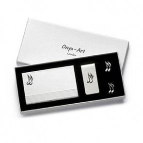 Musical Notes Cufflinks Box Set by Onyx-Art London
