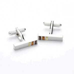 Multi Crystal Style Cufflinks by Onyx-Art London