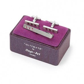 Triple Crystal Pink Box Set by Onyx-Art London