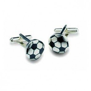 Football Shaped Cufflinks by Onyx-Art London