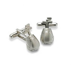 Golf Bag Simple Cufflinks by Onyx-Art London