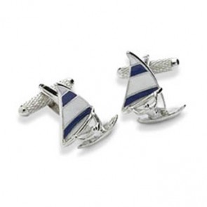 Wind Surfing Cufflinks by Onyx-Art London