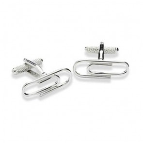 Paper Clip Cufflinks by Onyx-Art London