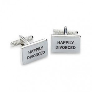 Happily Divorced Cufflinks by Onyx-Art London