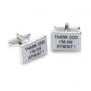 Thank God I'M A Atheist Cufflinks by Onyx-Art London