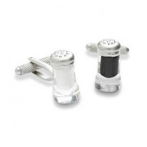 Salt And Pepper Cufflinks by Onyx-Art London