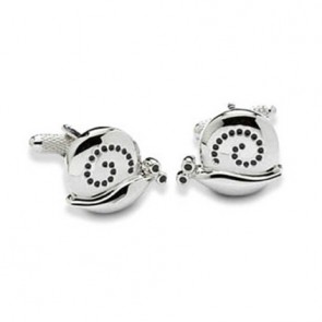 Snail On The Trail Cufflinks by Onyx-Art London