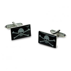 Jolly Roger Cufflinks by Onyx-Art London