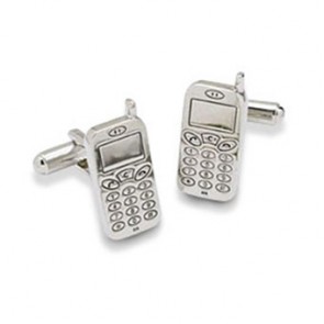 Mobile Phone Shaped Cufflinks by Onyx-Art London