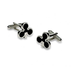 Black Clubs Cufflinks by Onyx-Art London