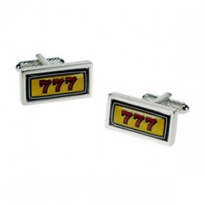 Lucky Sevens Cufflinks by Onyx-Art London