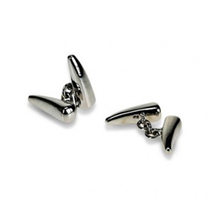 Silver Tusks Cufflinks by Onyx-Art London