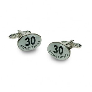 30 Something Logo Cufflinks by Onyx-Art London