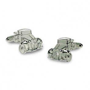 Silver Roadster Car Cufflinks by Onyx-Art London