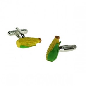 Corn On The Cob Cufflinks by Onyx-Art London