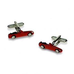 Red Sports Car Cufflinks by Onyx-Art London