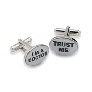 I'm A Doctor Cufflinks by Onyx-Art London