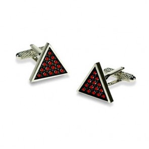 Snooker Triangle Cufflinks by Onyx-Art London