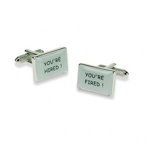 Your Hired Cufflinks by Onyx-Art London