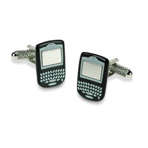 Black Blackberry Cufflinks by Onyx-Art London