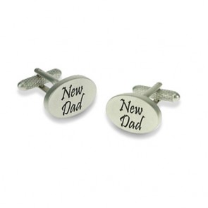 New Dad Cufflinks by Onyx-Art London