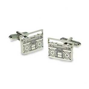 Boom Box Cufflinks by Onyx-Art London