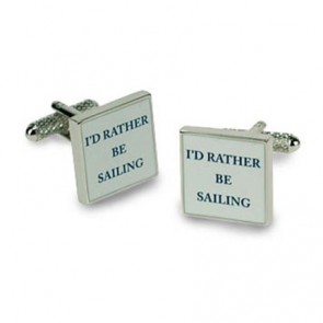 I'd Rather Be Sailing Cufflinks by Onyx-Art London