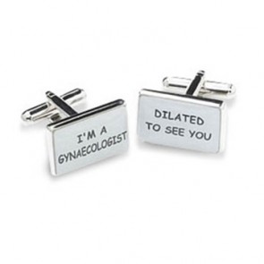 I'm A Gynaecologist Cufflinks by Onyx-Art London