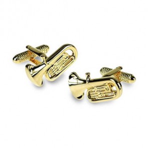 Tuba Cufflinks by Onyx-Art London