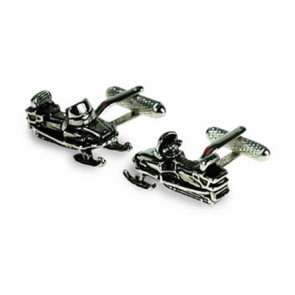 Snow Mobile Cufflinks by Onyx-Art London